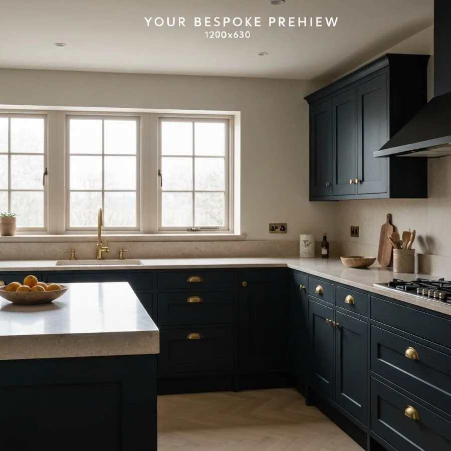 Bespoke kitchen landing page example